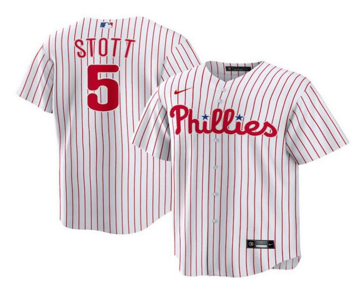 Men Philadelphia Phillies #5 Bryson Stott Nike White MLB jersey